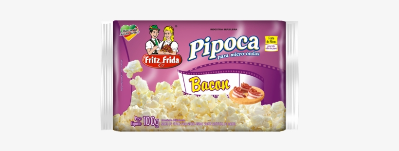 Pipoca Para Micro-ondas Bacon 100g - Fritz E Frida, transparent png download