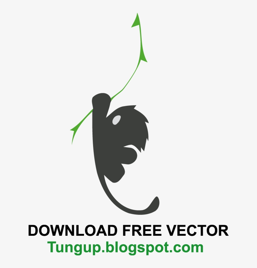 Logo Vector Premium Monkey Climbing Rope - Dynamic Rope, transparent png download