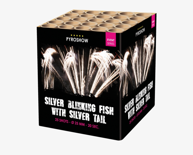 Silver Blinking Fish With Silver Tail - Blue, transparent png download