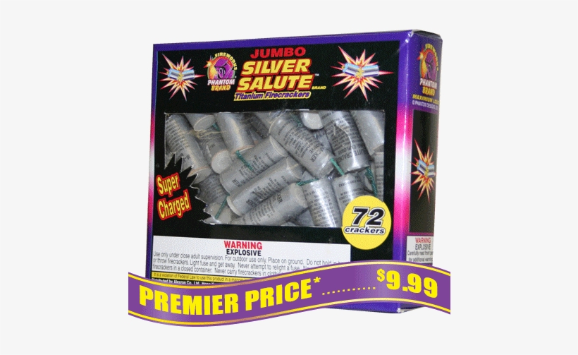 Jumbo Silver Salute Firecrackers, 72 Ct - Salute, transparent png download