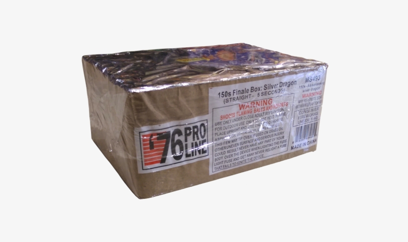 150 Shot Silver Dragon Finale Box - Silver, transparent png download