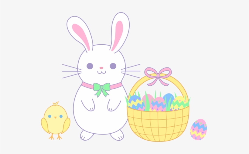 Easter Bunny Clip Arts And Bunny Vector Free - Easter Bunny And Chick, transparent png download