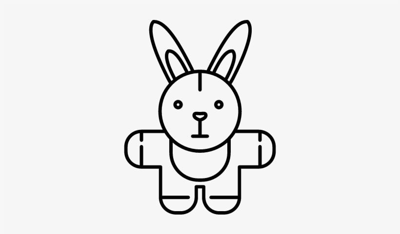 Stuffed Bunny Vector - Scalable Vector Graphics, transparent png download