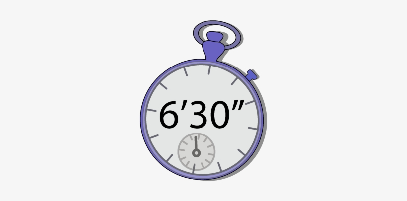 Chrono-6'30" - Stopwatch Clipart, transparent png download