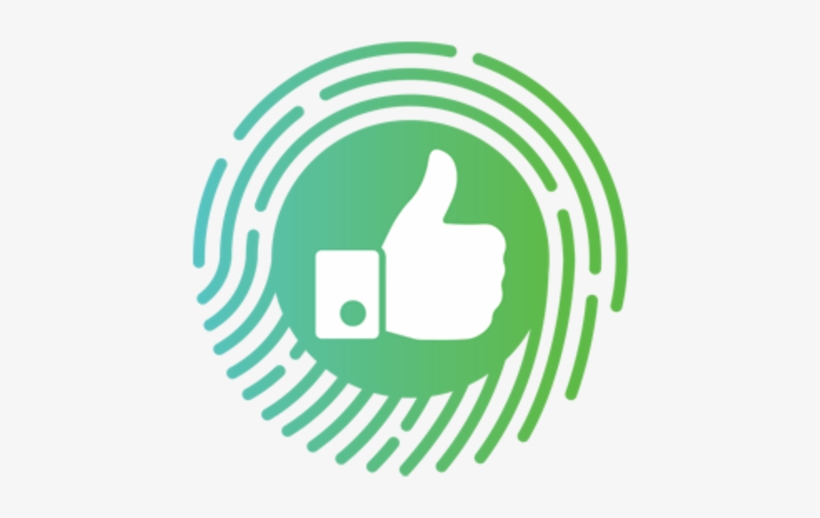 Thumbsup Icon Rgb - Fingerprint Iphone Icon Vector, transparent png download