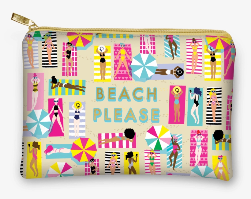 Beach Please Glam Bag - Beach, transparent png download