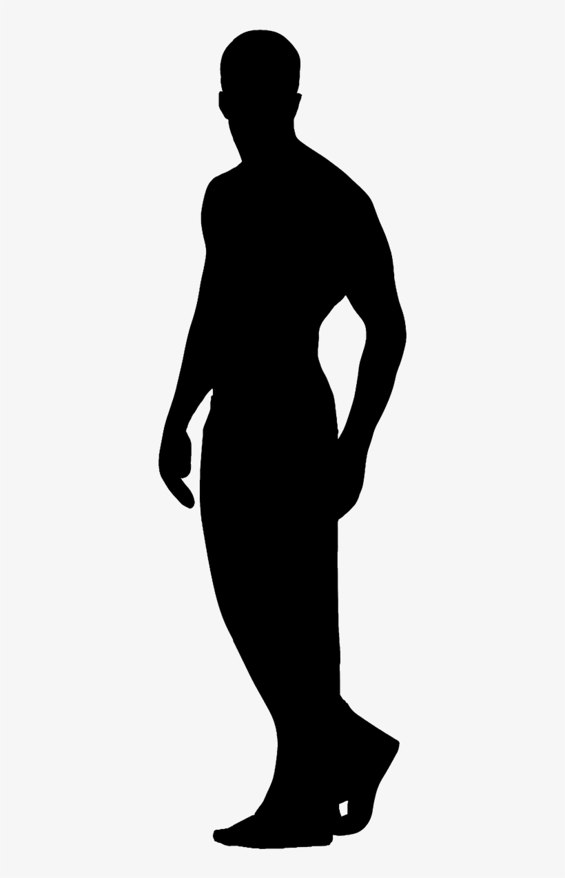 Man Silhouette Walking - Modelo Silueta Png, transparent png download