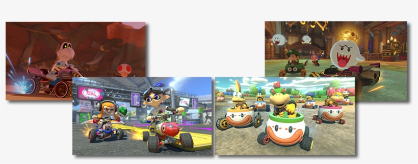 Mario Kart 8 Deluxe Has The Main Game, But Also Includes - Nintendo Switch 6 Items Bundle:nintendo Switch 32gb, transparent png download