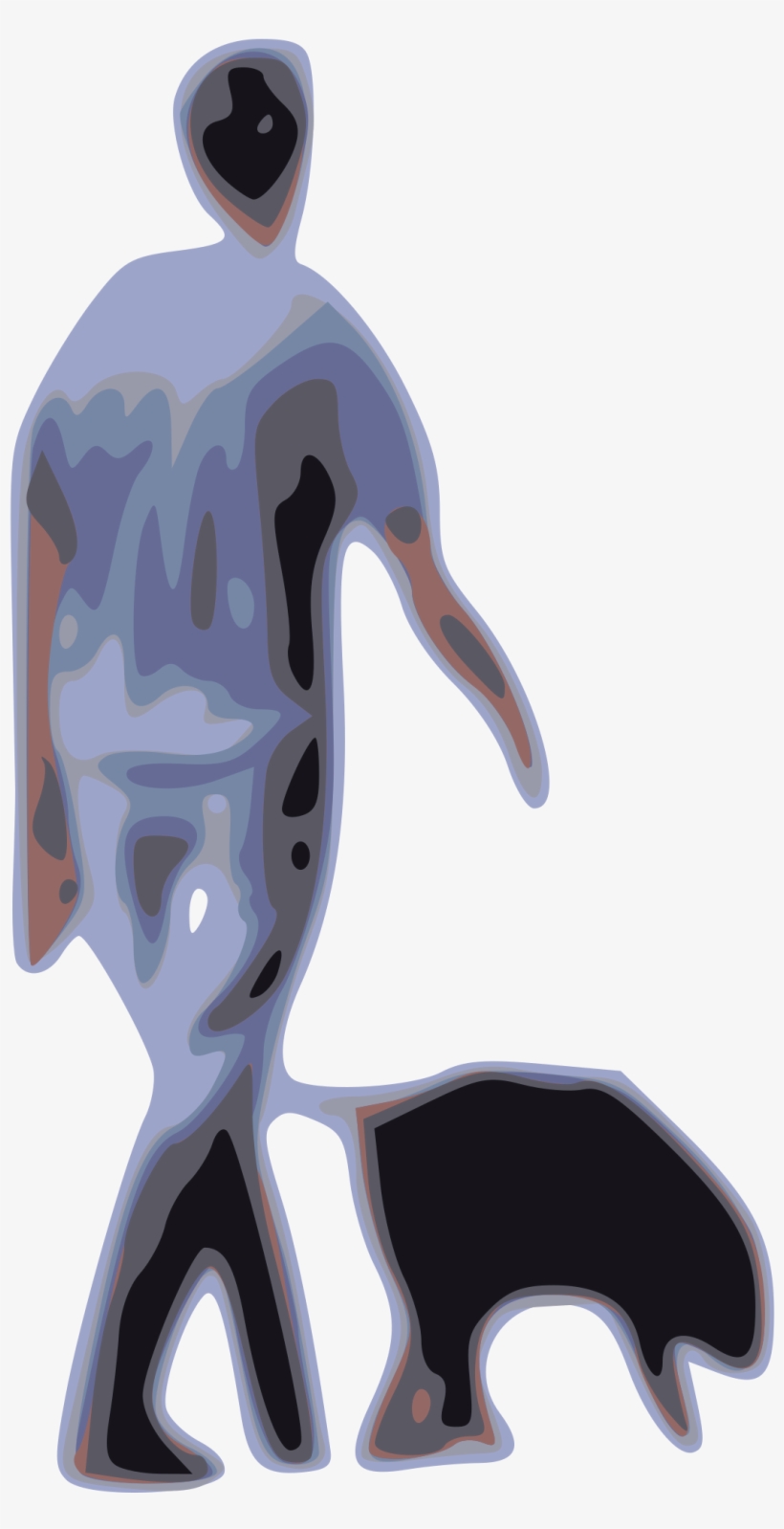 This Free Icons Png Design Of Man Walking Dog, transparent png download