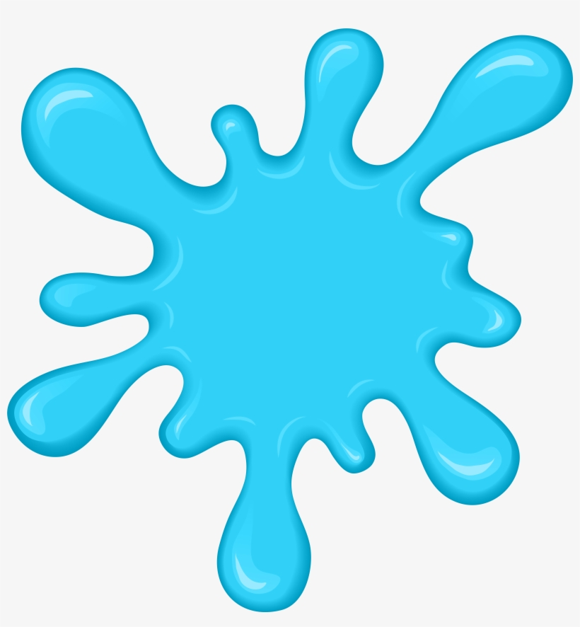 Blue Splatter Png, transparent png download