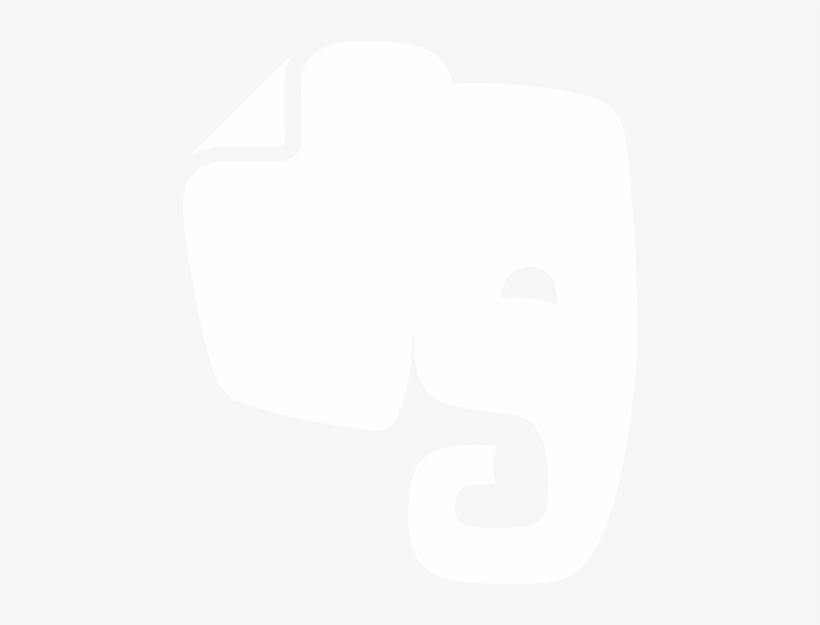 Logo Evernote White - Evernote Icon White, transparent png download