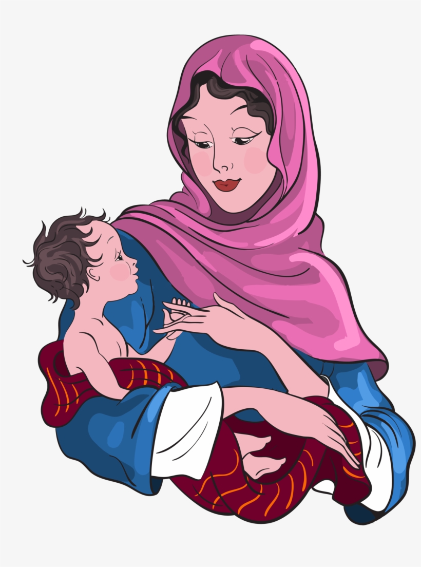 Mary And Jesus Clipart, transparent png download