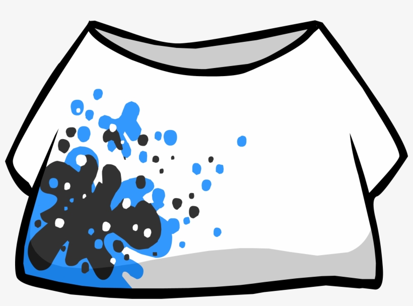 Splatter T-shirt Icon - T Shirts Club Penguin, transparent png download
