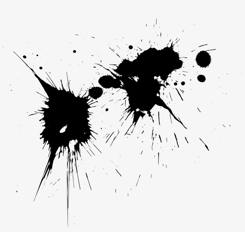 Paint Splatter - Pzint Black Png, transparent png download
