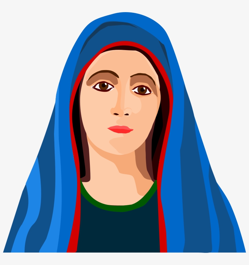 Free To Use Public Domain Christian Clip Art - Virgin Mary Clipart, transparent png download