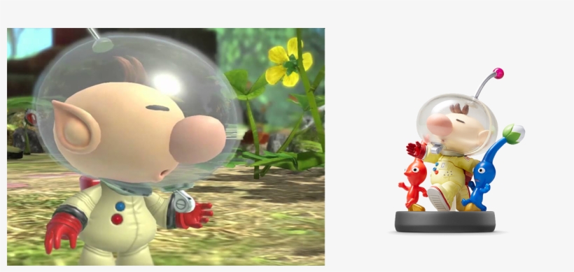 Amiibo-olimar - Amiibo Super Smash Bros Olimar And Pikmin Character, transparent png download