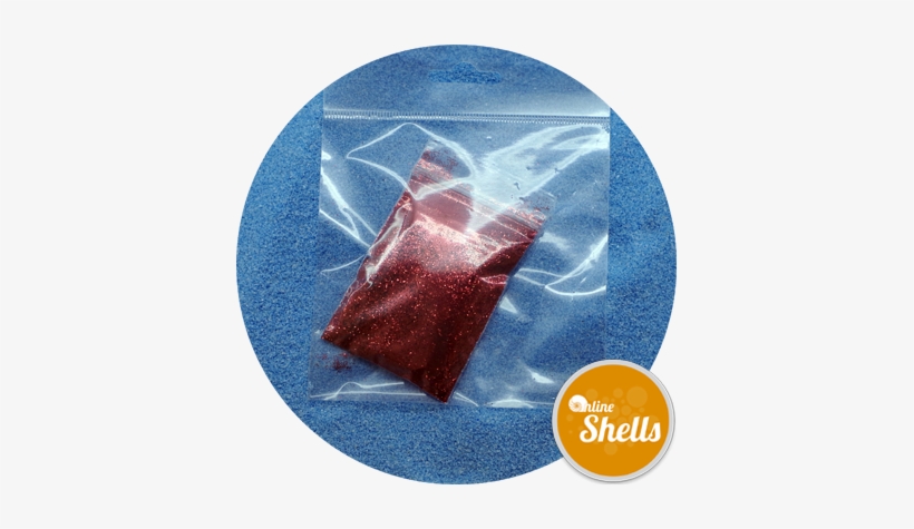 Glitter - Red - Queen Scallop, transparent png download