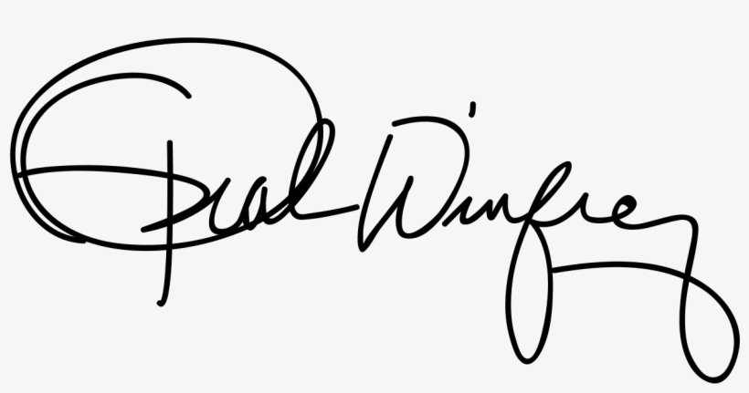 Undefined - Oprah Signature, transparent png download