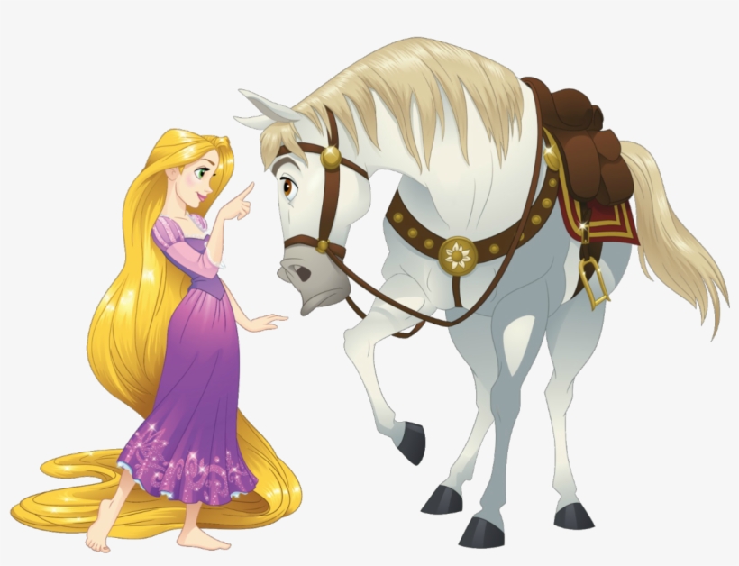 Nuevo Artwork/png En Hd De Rapunzel Con Maximus - Rapunzel Y Maximus, transparent png download