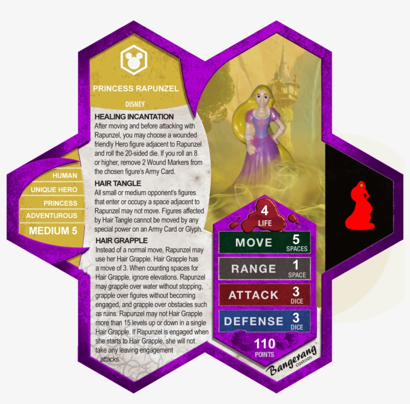 The Book Of Princess Rapunzel Bangerang Disney Custom - Heroscape Aquilla's Alliance, transparent png download