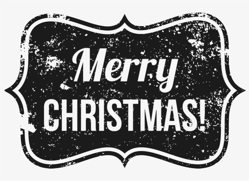 Distressed Merry Christmas Badge Rubber Stamp - Christmas Rubber Stamp Png, transparent png download