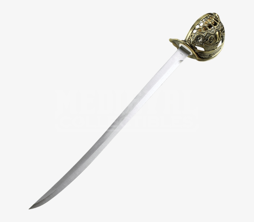 Banner Transparent Stock Boarding Sword Transparent - Basket Hilt Scimitar, transparent png download