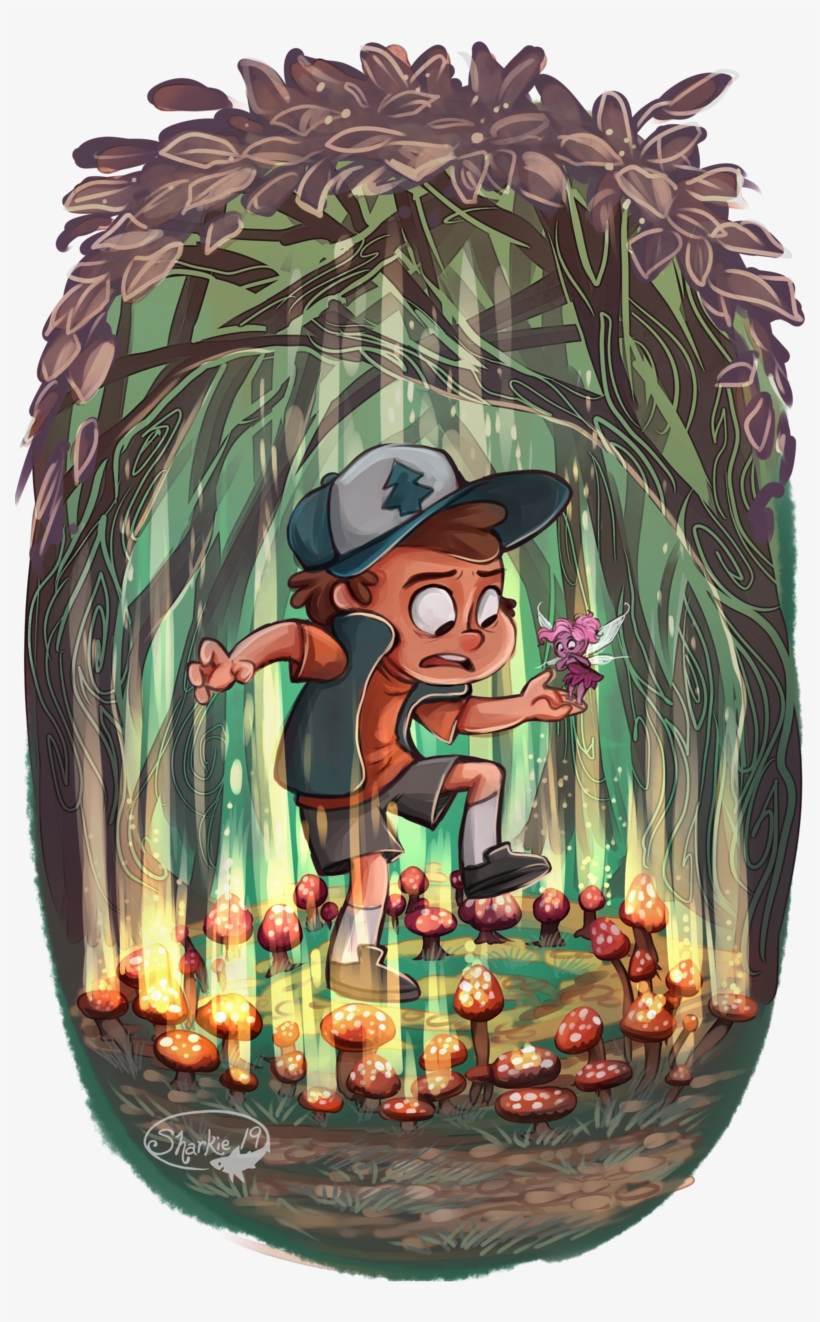 Dipper From Gravity Falls And Some Random Fairy - Gravity Falls, transparent png download