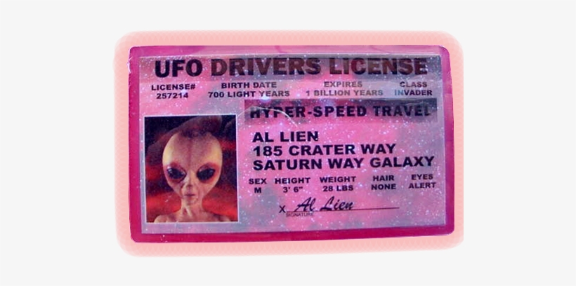 Kawaii Png Transparent Aliens Niggahoe Space Grunge - Ufo License, transparent png download