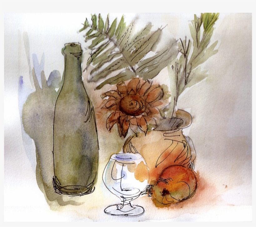 Ink Wash - Watercolor Painting, transparent png download