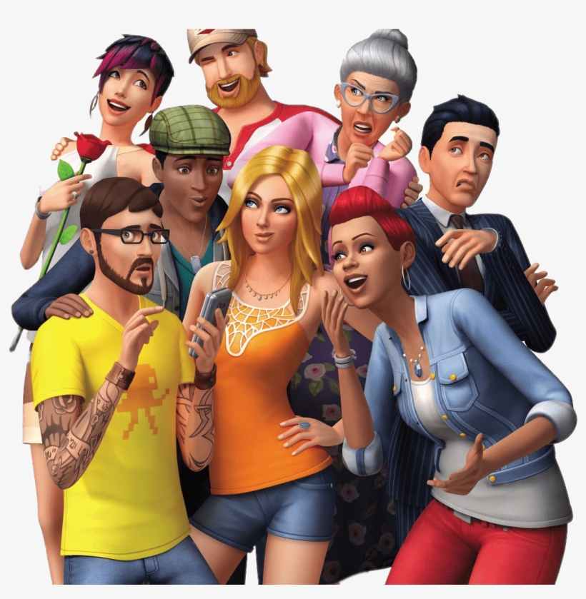 The Sims - Sims 4 Cover Art, transparent png download