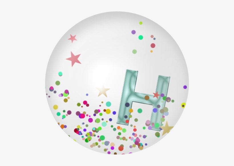 H Confetti Marbles - Confetti, transparent png download