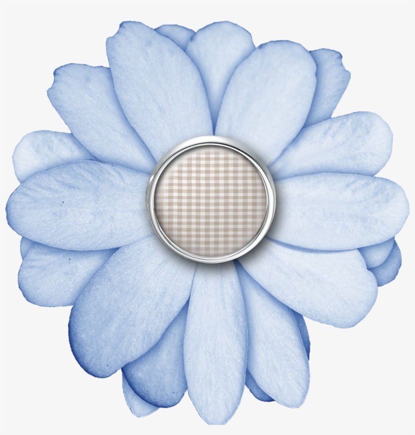 Bl Flwr Plaid Brad Ge - Flower, transparent png download