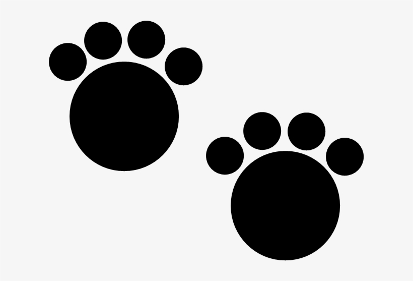 These Cute Circular Black Paw Prints Could Belong To - Printing, transparent png download