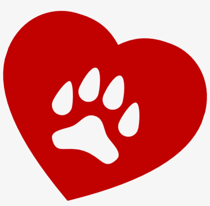 Red Heart With Png - Cat, transparent png download