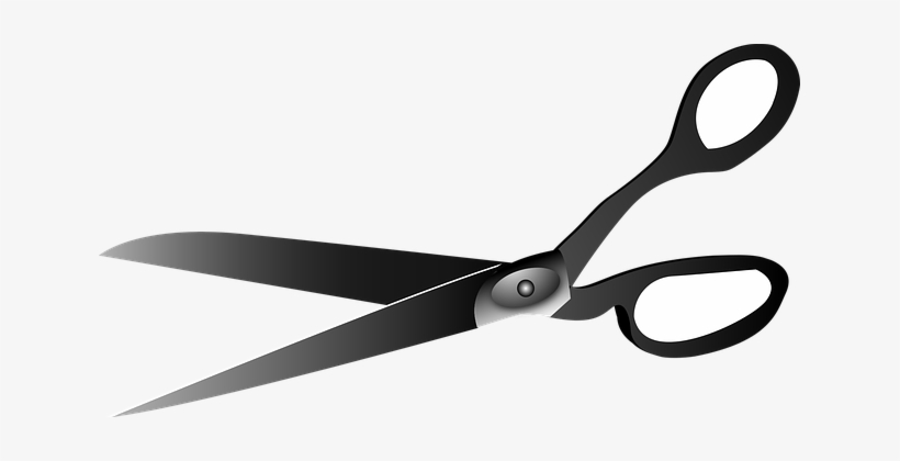 Scissors Cut Red Tape Cutting People Hair - Kéo Cắt Tóc Vector, transparent png download