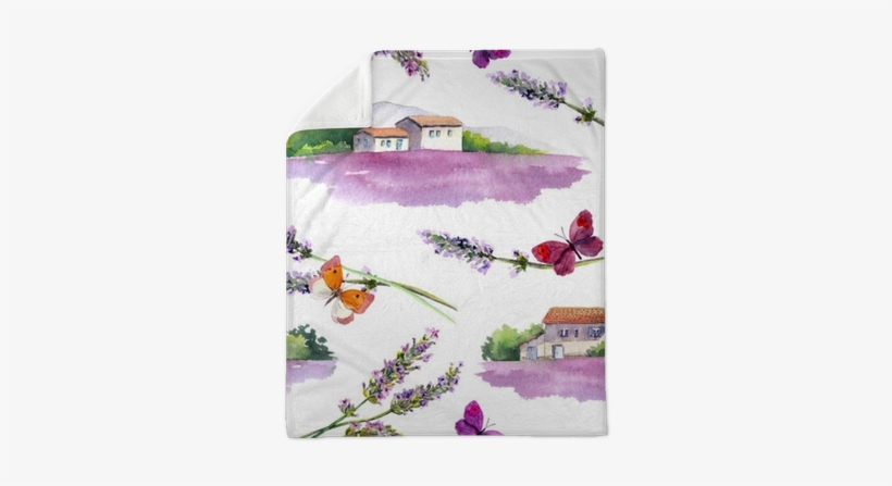 Lavender Field, Lavender Flowers, Butterflies With - Lavender, transparent png download