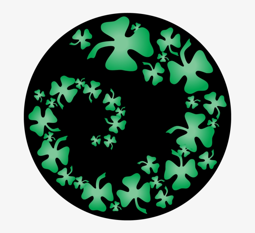 Shamrock Swirl - Apollo Shamrocks Spiral Steel Gobo Ms-3542, transparent png download