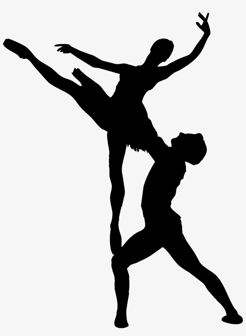 Clipart - Ballet Silhouette, transparent png download