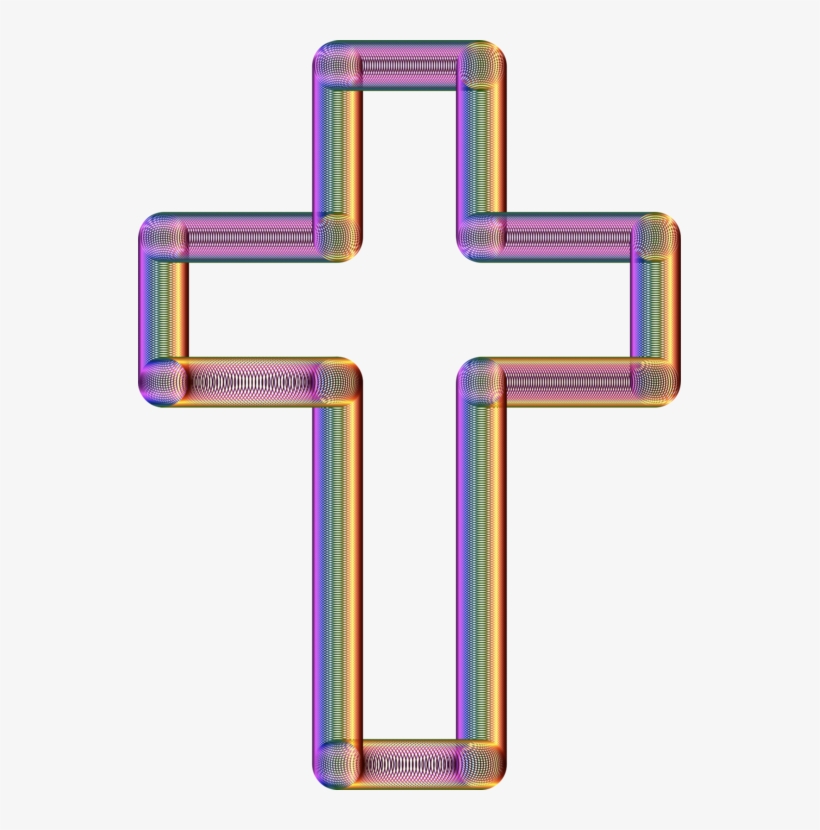 Christian Cross Download Purple Angle Silhouette Free - Christian Cross, transparent png download