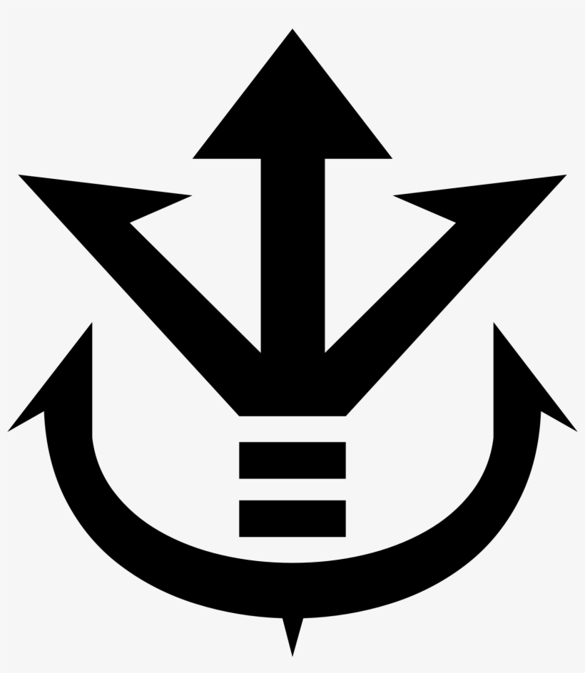 The Saiyan Royal Crest Of Vegeta From Dragon Ball Z - Saiyan Royal Crest, transparent png download