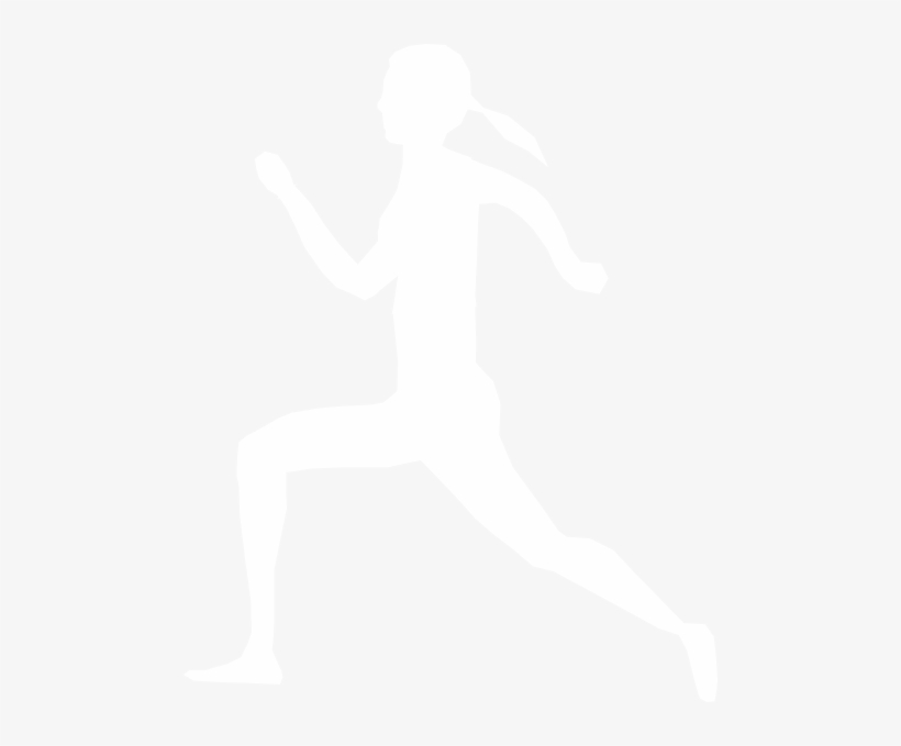 Small - White Silhouette Girl Png, transparent png download