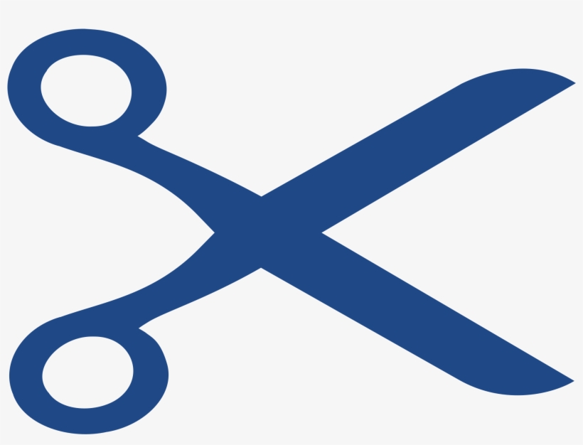 Openclipart Scissors Logo In Blue - Blue Scissors Clip Art, transparent png download