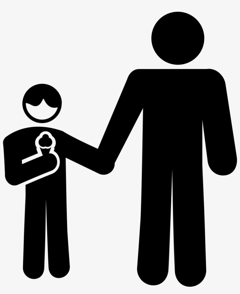 Father And Son Eating An Ice Cream Comments - Eating Ice Cream Icon, transparent png download