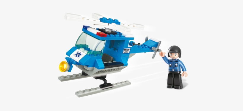 Sluban Building Blocks Town Serie Police Helicopter, transparent png download