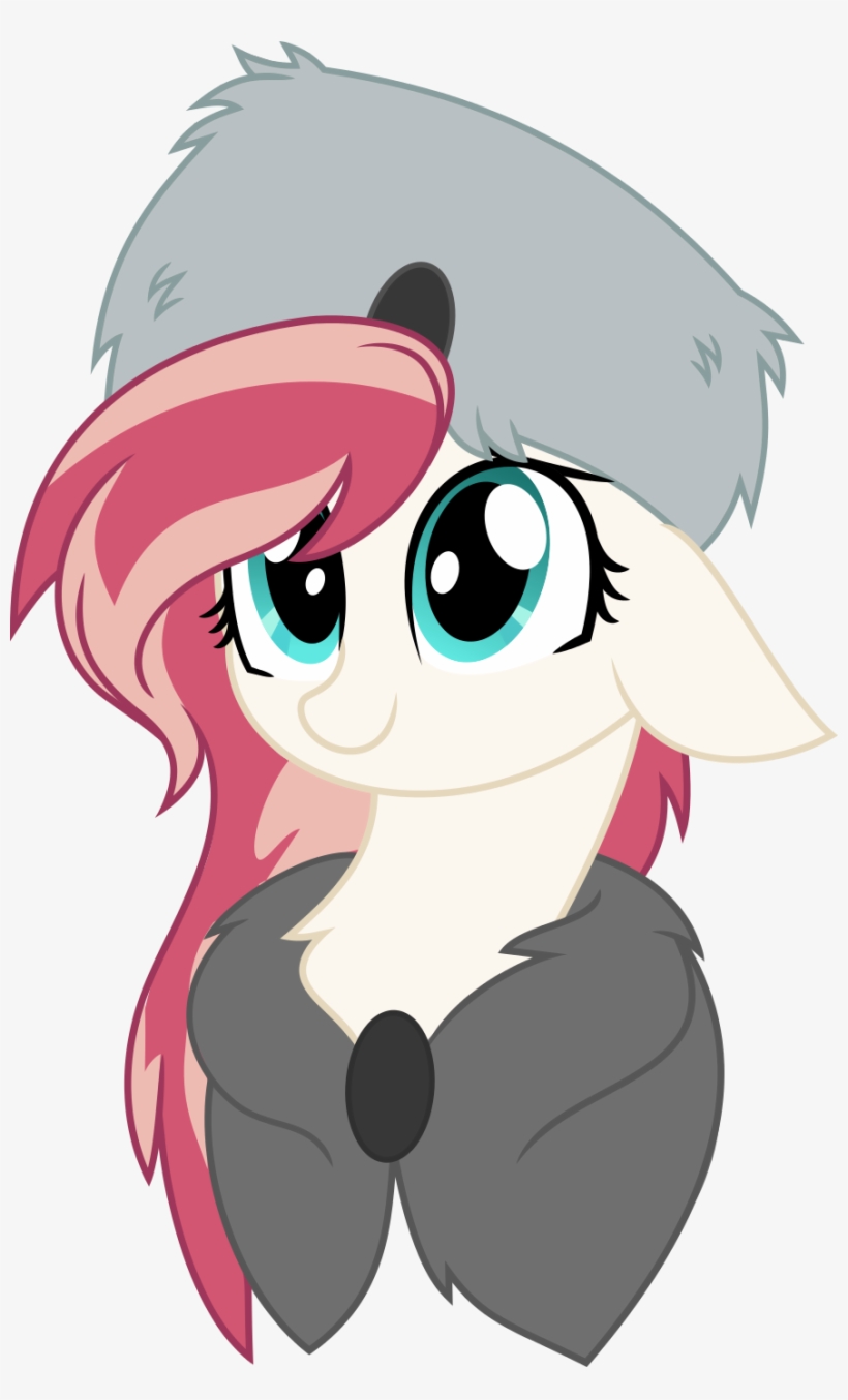 Clip Black And White Artist Aureai Hat Oc Only Pony - Transparent Background Ushanka Png, transparent png download