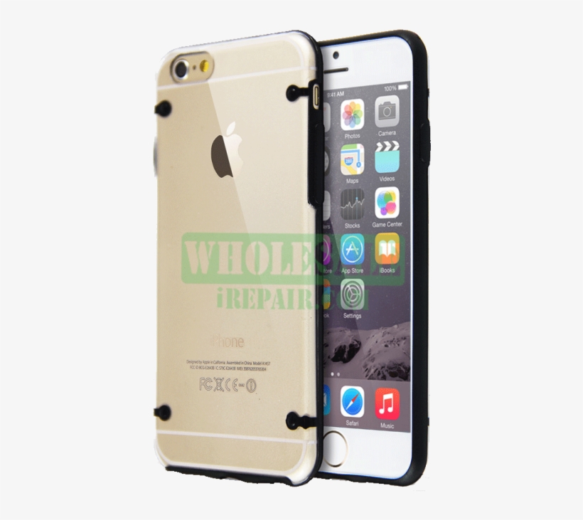 Iphone 6 Plus Black Transparent Bumper Protector Case - Iphone 6 Cover Transparent Men, transparent png download