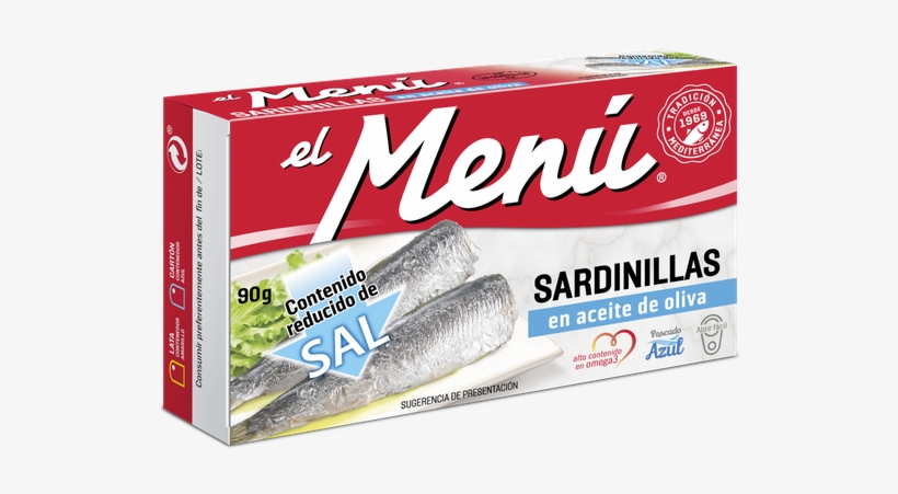 Low-salt Sardines In Olive Oil - Menu, transparent png download