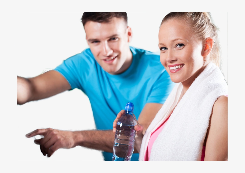 Man And Woman Getting Fit Fit Man And Woman - Fitness Man Woman Png, transparent png download