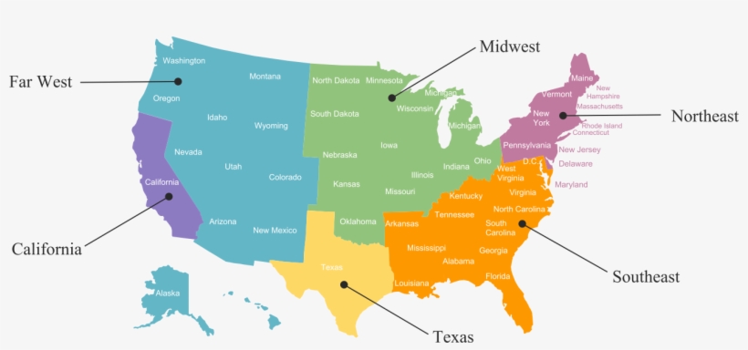 Regional Councils - 2020 Presidential Election Map, transparent png download