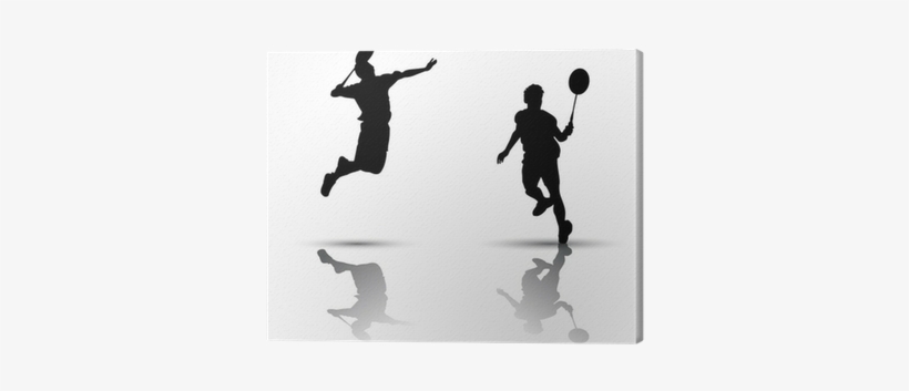 Silhouette Badminton Vector, transparent png download